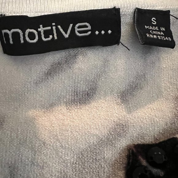 Motive-strechy sweater-zebra print-small-beaded-sequins - Picture 4 of 8